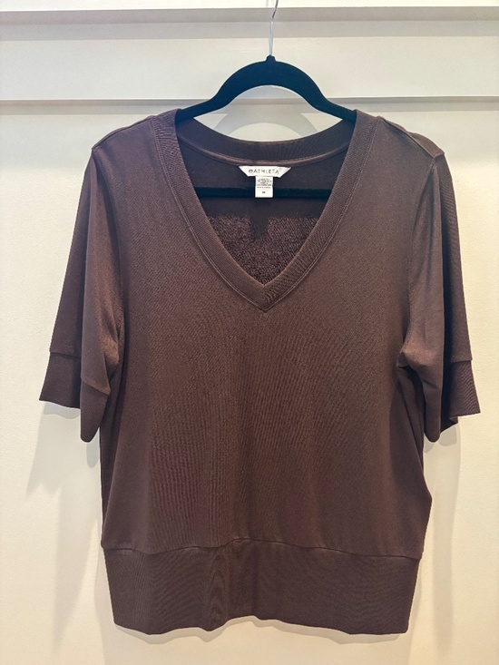 Athleta Tops - Athleta V-Neck  Tencel Modal top (medium/ brown)